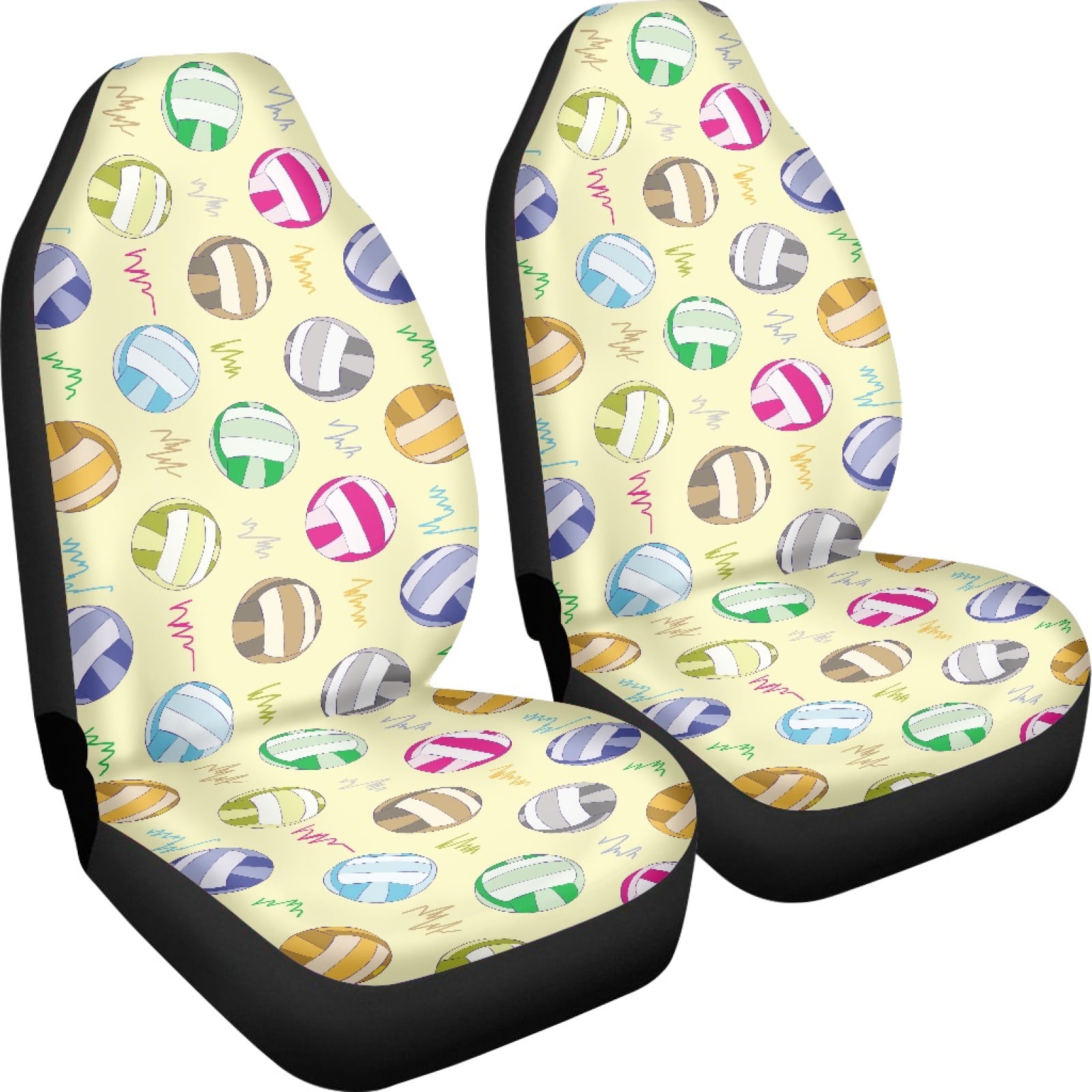 Xoenoiee 2 Pack Car Seat Cover Front Seats Only, Sea Turtle Flower