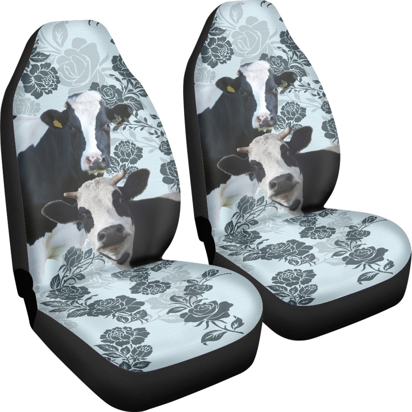 Cucumber Pickle Pattern Print Universal Fit Car Seat Covers