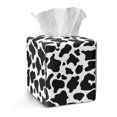 thumbnail image 1 of Xoenoiee Cow Print Tissue Box Cover Square Tissue Box Holder with Bottom Snap, Foldable Napkin Facial Tissues Holder Dispenser Home Car Decor Facial Paper Organizer, 1 of 7