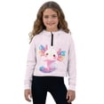 thumbnail image 1 of Xoenoiee Cute Axolotl Print Girls Zip Up Hoodie Oversized Sweatshirt Cute Trendy Zipper Pullover Tops Teen Girl Casual Mock Neck Fall Winter Sweater, 7-8 Years, 1 of 7