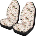 thumbnail image 1 of Xoenoiee Dachshund Floral Blossoms Print Automotive Seat Protectors Universal Fit Front Auto Seat Covers Fits Most Cars SUV and Truck, Car Front Seat Covers, 1 of 6