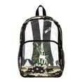thumbnail image 1 of Xoenoiee Deer American Flag Print Kids School Backpack Casual Travel Daypack Clear School Bookbag See Through Backpack for Teens Boys Girls Lightweight School Backpack with Adjustable Padded Straps, 1 of 7