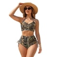 thumbnail image 1 of Xoenoiee Deer Hunting Camo Print Womens High Waisted Bikini Sets Ruffle Tummy Control Swimsuits Full Coverage Cheeky Two Piece Bathing Suit, Size M, 1 of 7