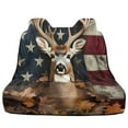 thumbnail image 1 of Xoenoiee Deer Maple Leaves American Flag Print Car Back Seat Cover, Universal Fit Rear Seat with Rear Split Bench, Seat Protector for Dogs Kids, Auto Interior Accessories for SUV Sedan Van, 1 of 7