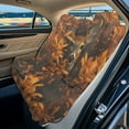 thumbnail image 1 of Xoenoiee Deer Maple Leaves Pattern Back Seat Cover for Car Trucks Van SUV, Waterproof Rear Bench Towel Seat Covers for Dogs and Kids,Automotive Backseat Protector, 1 of 7