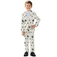 thumbnail image 1 of Xoenoiee Dog Paw Print Boys Suits 2 Piece Formal Suit Set Slim Fit Formal Dress Clothes Ring Bearer Outfit for Kids, 13-14 Years, 1 of 7