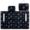 thumbnail image 1 of Xoenoiee Dog Paw Print Golf Cart Seat Covers, Soft Comfortable Golf Cart Seat Towel Blanket for EZGO, Yamaha, Club Car and Other 2-Seat Golf Carts, 51.18" x 30.31", 1 of 6