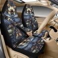 thumbnail image 1 of Xoenoiee Dragonfly Flower Print Cars Seat Covers Full Set of 5, PU Leather Car Accessories with Seat Belt Covers Pads and Center Console Cushion Pad for Most Vehicles, 1 of 7