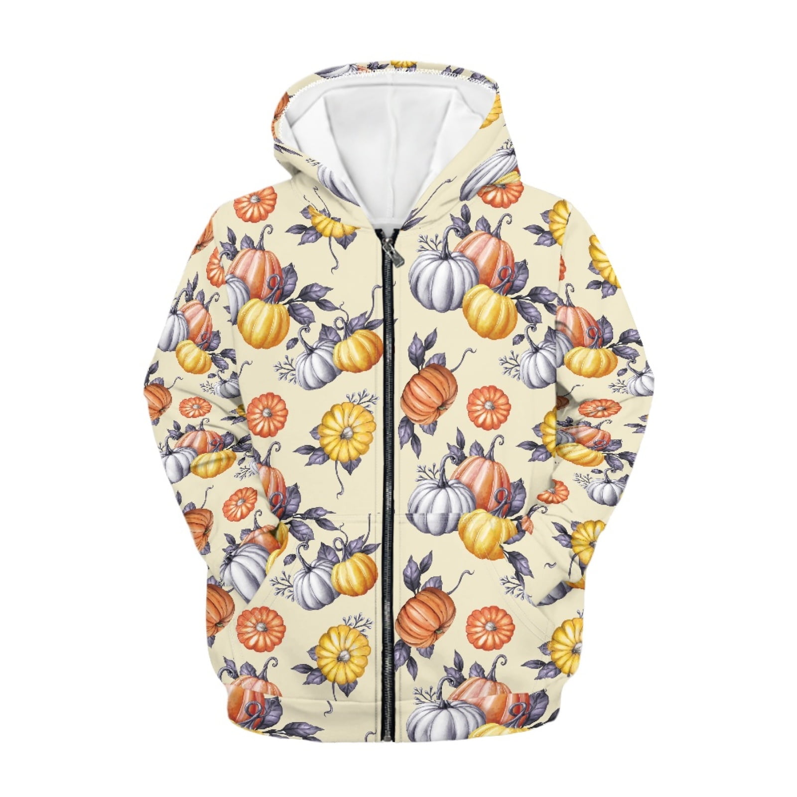 Xoenoiee Kids Zip-Up Hoodie – Unisex 3D Print Long Sleeve Streetwear Jacket For Boys & Girls Ages 6-16