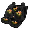 thumbnail image 1 of Xoenoiee Frog Mushroom Print Car Seat Covers with Back Split Bench Seat Covers Auto Seat Protector Pad, Auto Accessories Universal Fit, 1 of 6