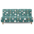 thumbnail image 1 of Xixirimido Futon Sofa Bed Cover Stretch Armless Futon Slipcover Washable Elastic Sofa Couch Covers Home Furniture Protector, Christmas Trees Snowman Gifts Green, 1 of 8