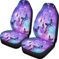 thumbnail image 1 of Xoenoiee Galaxy Dreamcatcher Butterfly Print 2 Pcs Car Seat Covers Front Seats Only Car Front Seat Protectors Universal Fit for Truck Van SUV Sedan Vehicle, 1 of 6
