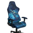thumbnail image 1 of Xoenoiee Galaxy Turtle Flower Print Stretch Gaming Chair Cover with Armrest Covers, Soft Computer Chair Cover Dust Protection Rotating Desk Chair Protector Cover for Office Computer Racing Seat, 1 of 7