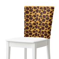thumbnail image 1 of Xoenoiee Giraffe Print Dining Room Chair Back Covers Removable Easy To Clean Back Chair Protector Universal Machine Washable Cover for Chairs 20 x 19 Inch, 1 Pack, 1 of 7