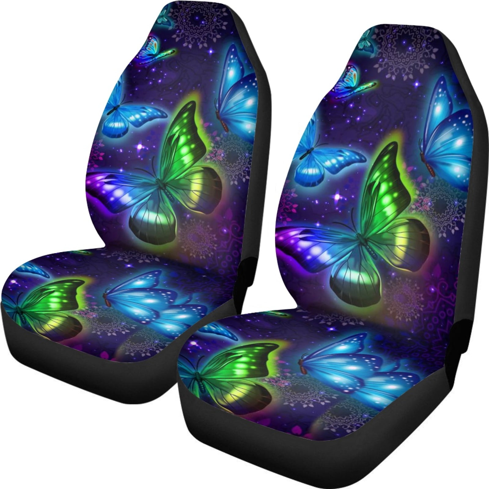 Buffalos Running Sky Universal Car Seat Cover With Thickened Back