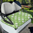 thumbnail image 1 of Xoenoiee Green Golf Ball Pattern Golf Cart Accessories Golf Cart Seat Towel Protector Anti-Hot Decorative Golf Cart Cover for Club Car Universal Fit Machine Washable, 1 of 5