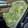 thumbnail image 1 of Xoenoiee Green Hippie Daisy Pattern Car Seat Cover Universal Rear Seat Cover Sports Seat Cover for Back Seat Split Bench Car Seat Protector, Car Interior Accessories for SUV Sedan Van, 1 of 7