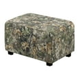 thumbnail image 1 of Xoenoiee Green Hunting Camo Print Stretch Rectangle Ottoman Cover Breathable Folding Storage Stool Furniture Protector Soft Rectangle Slipcover with Elastic Bottom, S, 1 of 7