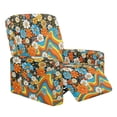 thumbnail image 1 of Xoenoiee Hippie Daisy Print Stretch Recliner Couch Covers Chair Cover Form Fitted Non Slip Reclining Slipcovers for Standard Size Recliner, 1 of 7