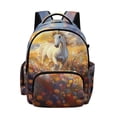 thumbnail image 1 of Xoenoiee Horse Flower Pattern Backpacks School Bag for Girls Large Capacity Bookbag Shoulder Bags Kids Back to School Gift Travel Daypack Satchel with Side Pockets, 1 of 7