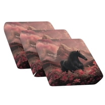 Xoenoiee Horse Mountain Flower Print Stretch Couch Cushion Cover Plush Cushion Slipcover for Chair Loveseat Sofa Cushion Furniture Protector Seat Cushion Sofa Cover