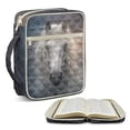 thumbnail image 1 of Xoenoiee Horse Pattern Bible Cover with Handle, Zippered Bible Carrying Case for Women Men, Quilted Bible Tote Bag Book Cover Accessories, Christian Gifts 8.27 x 10.63 x 2.17 In, 1 of 7