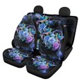 thumbnail image 1 of Xoenoiee Hummingbird Flower Design Seat Covers for Cars, Auto Seat Covers Full Set Front and Rear Split Bench Seat Protector Car Interior Accessories Universal Fit, 1 of 6