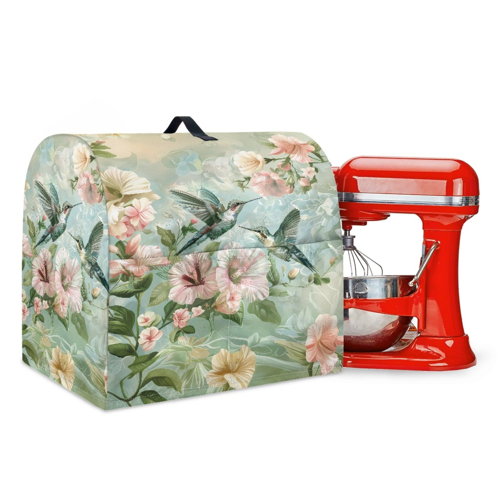 Xoenoiee Hummingbird Hibiscus Print Aid Mixer Cover, Lightweight Mixer ...
