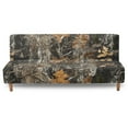 thumbnail image 1 of Xoenoiee Hunting Camo Pattern Armless Futon Cover Super Stretch Jacquard Futon Sofa Bed Slipcover with Non-Slip Elastic Bottom, Universal Sofa Mattress Covers Full Queen Size, 1 of 7