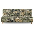 thumbnail image 1 of Xoenoiee Hunting Camo Print Armless Futon Cover Super Stretch Jacquard Futon Sofa Bed Slipcover with Non-Slip Elastic Bottom, Universal Sofa Mattress Covers Full Queen Size, 1 of 7