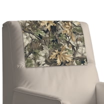 Xoenoiee Hunting Camo Print Sofa Headrest Protective Cover, Non Slip Sofa Headrest Covers 17 x 27 inch Fit Recliner Head Rest Protectors for Recliner Chair, 1 Pack