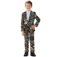 thumbnail image 1 of Xoenoiee Hunting Camo Print Suit for Boy 2 Pieces Prom Wedding Suits Classic Tuxedo Slim Fit Boys Suit Formal Autumn Winter Jacket Pants Set, 9-10 Years, 1 of 7