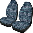 thumbnail image 1 of Xoenoiee Indian Tribal Elephant Geometric Print Universal Seat Cover for Car Truck Van 2 Pcs High Back Seat Accessories Protect Cover Seat Cover Car Protector, 1 of 6