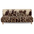 thumbnail image 1 of Xoenoiee Leopard Paint Splatter Pattern Armless Sofa Bed Cover Stretch Slipcover Folding Sofa Couch Covers Futon Covers Full Size Furniture Protector with Elastic Bottom, 1 of 7