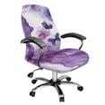 thumbnail image 1 of Xoenoiee Marble Butterfly Print Computer Office Chair Covers Stretch Computer Chair Slipcover Removable Washable Chair Protector Cover Universal Desk Rotating Chair for Armrest Chair, S, 1 of 7