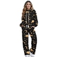 thumbnail image 1 of Xoenoiee Moon Star Space Universe Print Sweatsuits for Women 2 Piece Outfit Track Suit Long Sleeve Pullover High Neck Sweatshirt Baggy Jogger Sweatpants Lounge Sets, Size M, 1 of 7