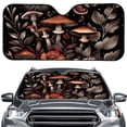thumbnail image 1 of Xoenoiee Mushroom Leaf Pattern Car Windshield Sun Shade, Foldable Car Sunshade Cover UV Block Car Front Window Heat Insulation Protection Auto Windshield Covers Universal Fit for Truck Sedan SUV, 1 of 7