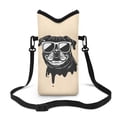 thumbnail image 1 of Xoenoiee Neoprene Phone Bag Lightweight Cellphone Sleeve Pouch Shockproof Phone Bag Adjustable Crossbody Strap Hook and Loop Fastener Pouch Case, 4 X 8 Inch, Sunglasses Rottweiler Dog Beige, 1 of 7