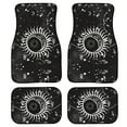 thumbnail image 1 of Xoenoiee Non Slip Car Carpet Universal Fit 4-Piece Car Floor Mat Set Heavy Duty All Weather with Rubber Backing, Auto Accessories Interior Decor, Sun Moon and Star Pattern, 1 of 6