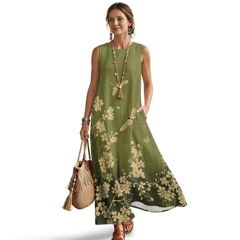 olive green plus size dress Opal Organic Cotton - Fair Trade 44 Waist GREEN OLIVE Long Sleeve Midi
