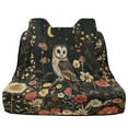 thumbnail image 1 of Xoenoiee Owl Mushroom Moon Flower Print Waterproof Backseat Cover Waterproof Rear Bench Towel Seat Covers, Car Seat Protector for Gym Swimming, Universal Fits for Truck Van and SUV, 1 of 7