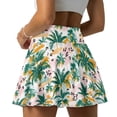 thumbnail image 1 of Xoenoiee Palm Tree Leopard Print Women's Pleated Tennis Skirt Golf Skorts for Woman High Waisted Tummy Control Athletic Skirt with Pockets, S, 1 of 6