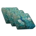 thumbnail image 1 of Xoenoiee Peacock Butterfly Flower Print 3 Pcs Couch Cushion Covers Stretch Furniture Sofa Washable Replacement Seat Covers with Elastic Bottom for Indoor and Outdoor, 1 of 7