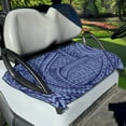 thumbnail image 1 of Xoenoiee Polynesian Tribal Blue Print Golf Cart Seat Covers for Summer, Soft Microfiber Golf Cart Seat Blanket, Golf Cart Seat Towel for Club Car 2-Person Seats, 1 of 5