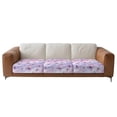 thumbnail image 1 of Xoenoiee Purple Butterfly Marble Pattern Stretch Patio Cushion Covers Sofa Couch Seat Chair Slipcovers Waterproof Cushion Cover Replacement Furniture Protector for Pets Kids, 1 of 7