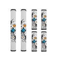 thumbnail image 1 of Xoenoiee Refrigerator Door Handle Covers Set of 6 Pack Soft Kitchen Appliance Gloves Fridge Microwave Dishwasher Handle Cloth Protector Keep Off Fingerprints Food Stains, Daisy Butterfly Gray, 1 of 5