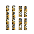 thumbnail image 1 of Xoenoiee Refrigerator Door Handle Gloves Replacement Protective Kitchen Appliance Covers Fridge Dishwasher Oven Handle Cloth Protector Home Decor, 6 PCS, Skeleton Skull Pumpkin Halloween, 1 of 5