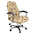 thumbnail image 1 of Xoenoiee Rooster Chicken Sunflower Print Office Chair Cover One Piece Water Resistant Stretch Jacquard Computer Chair Slipcover with Elastic Bottom for Armrest Chairs, S, 1 of 7