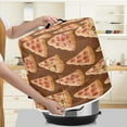 thumbnail image 1 of Xoenoiee Round Electric Pressure Cooker Cover Pizza Food Print Kitchen Appliance Cover with Top Handle Dust Cover for Slow Cooker Air Fryer Rice Cooker, 6 qt, 1 of 6