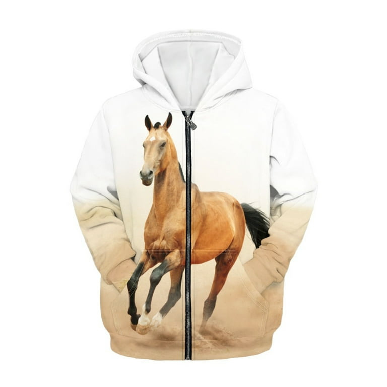 Horse print sweatshirt hotsell